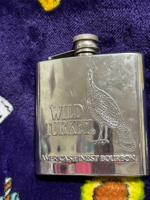 Wild turkey bourbon flask