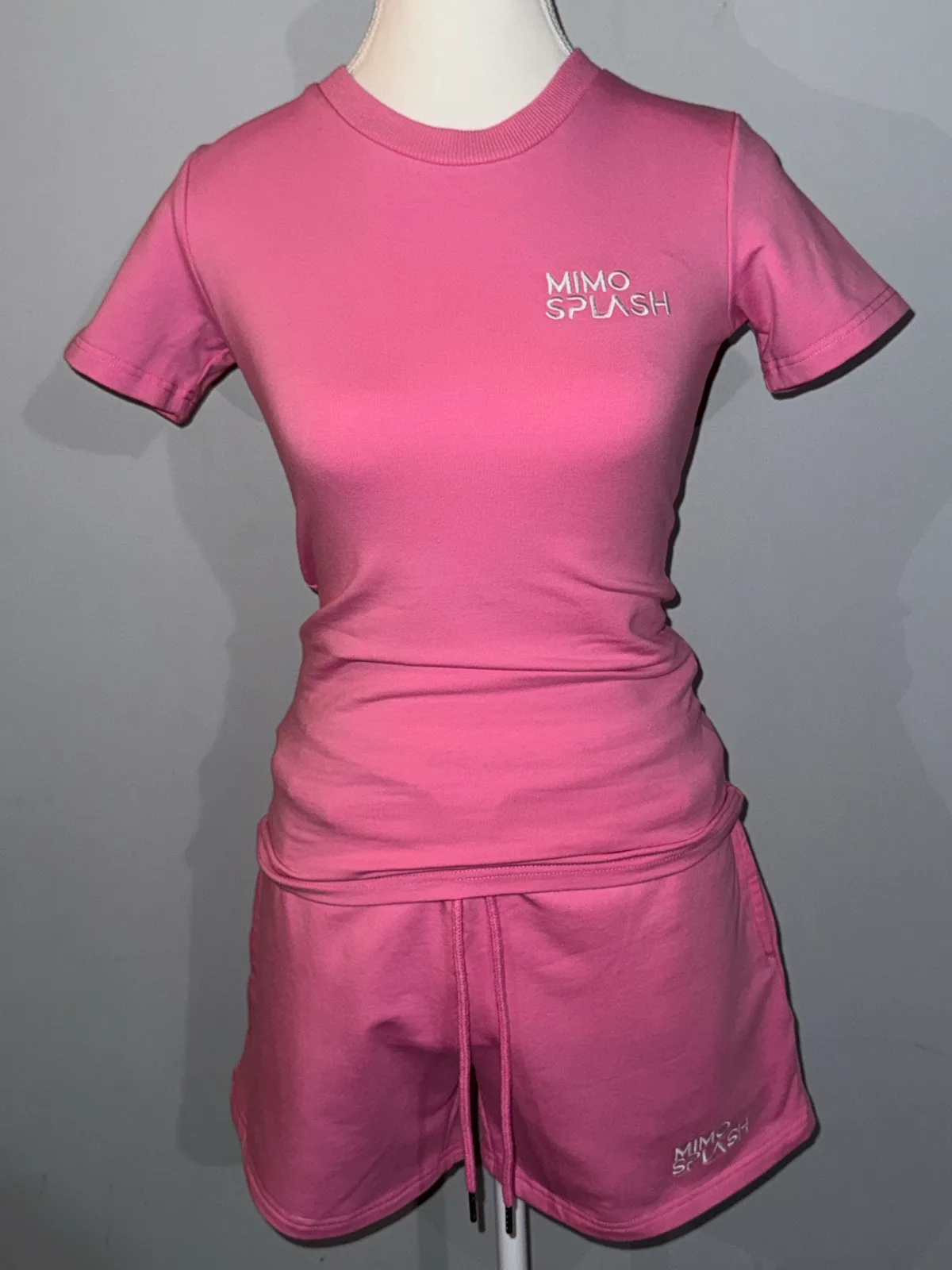 Women’s Pink 2‑Piece Cotton Terry Lounge Set - X-Large – photo 9