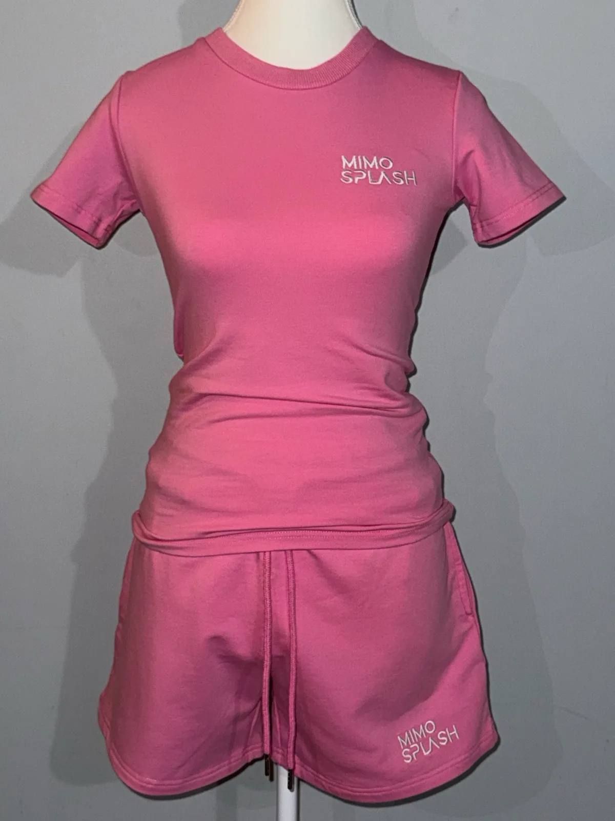 Women’s Pink 2‑Piece Cotton Terry Lounge Set - X-Large – photo 7
