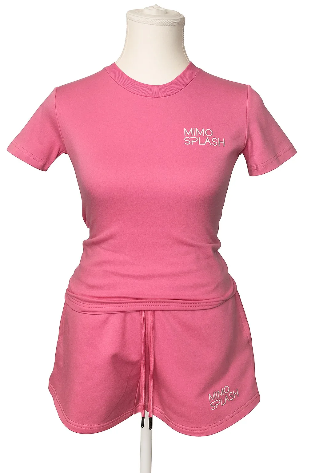 Women’s Pink 2‑Piece Cotton Terry Lounge Set - X-Large – photo 3