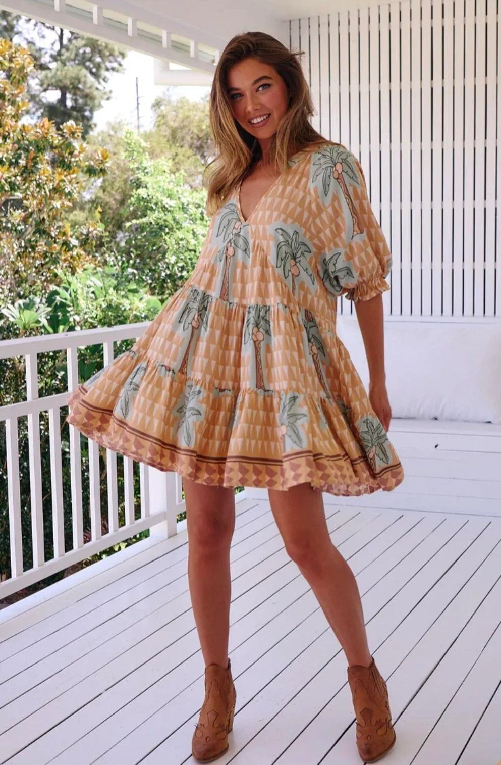 Jaase sunset sahara mini dress Size 18 – photo 10