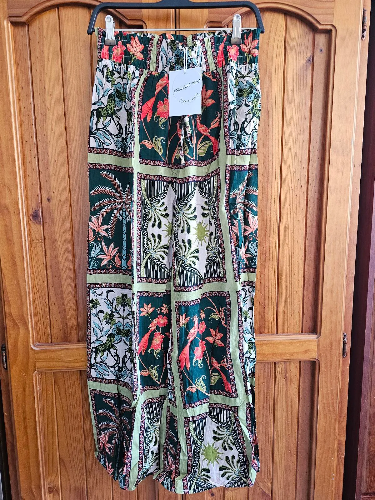 Tropical Wide Leg Pants Size S – photo 3