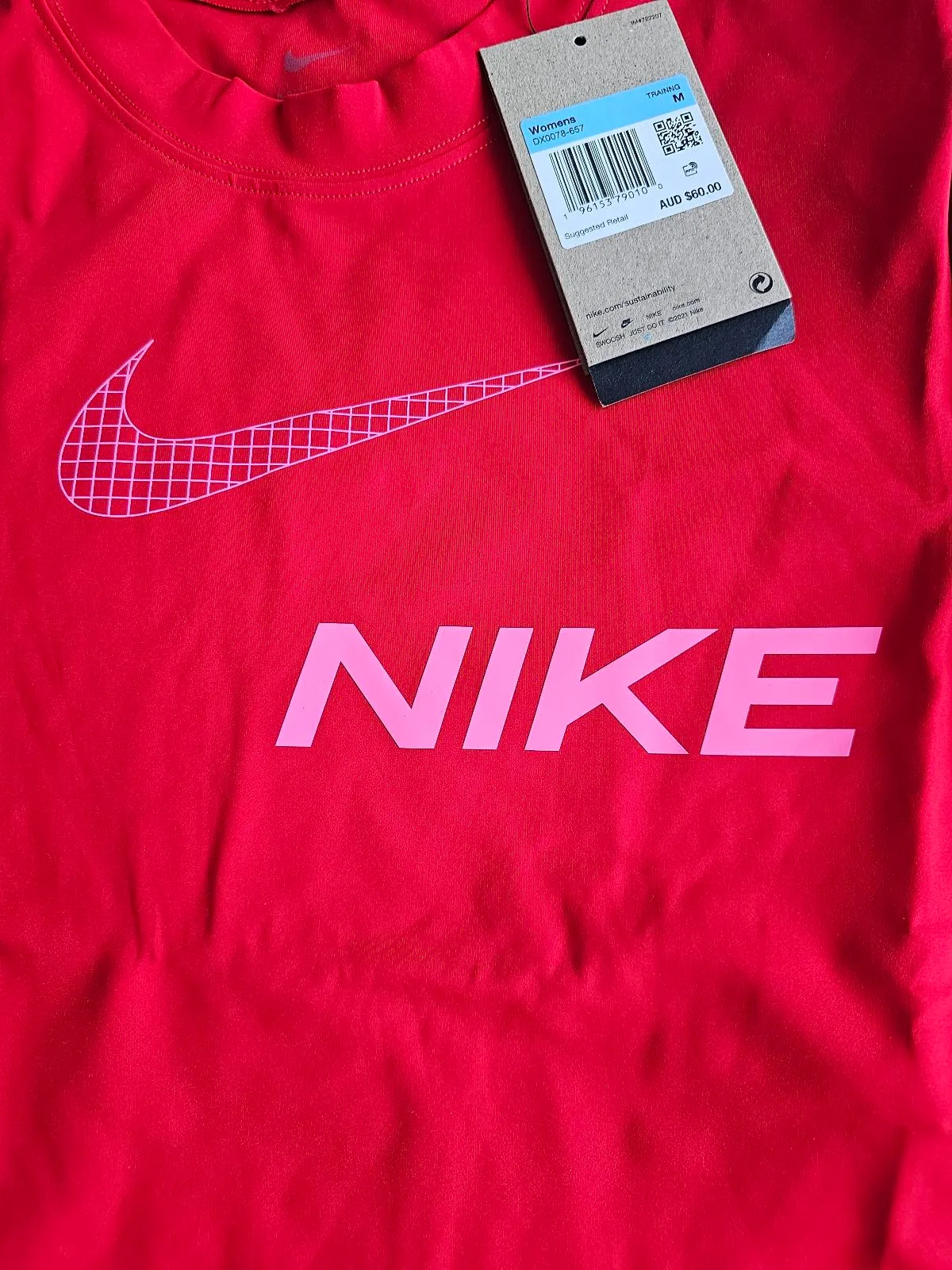 Nike Crop top Red Dri-fit Size M – photo 4