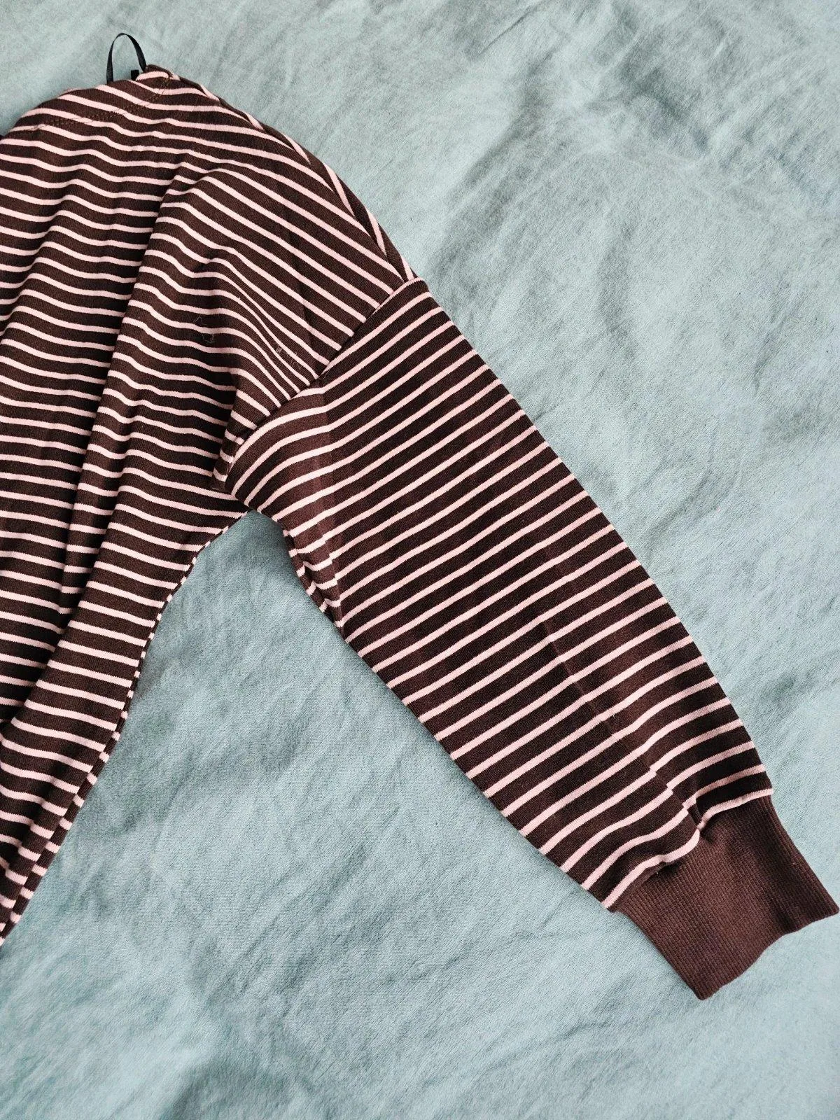 Chocolate Pink Stripes Boat Neck Size 8 (would fit 10) — photo 4