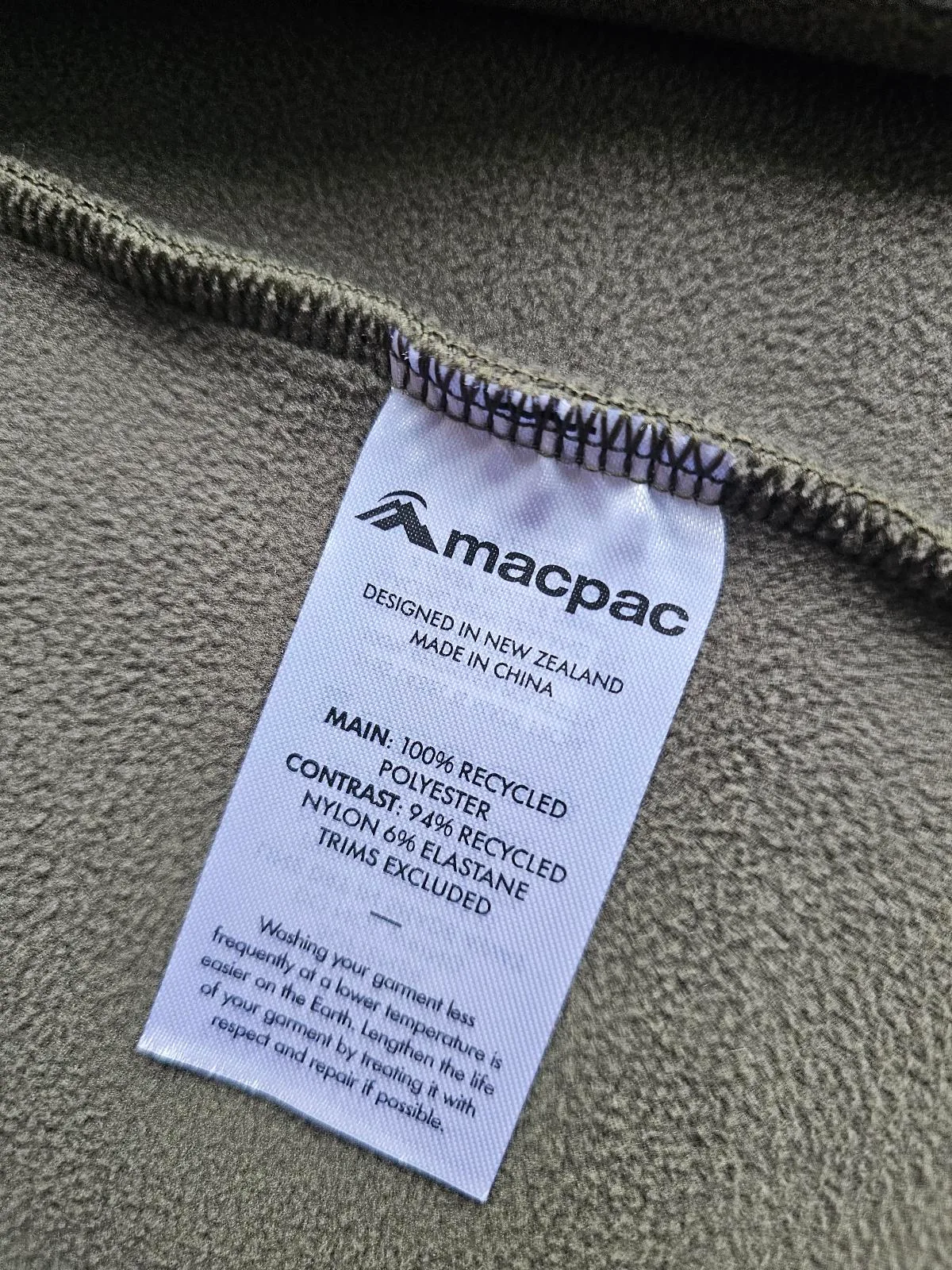 Mens MacPac Fleece Vest Size L – photo 4