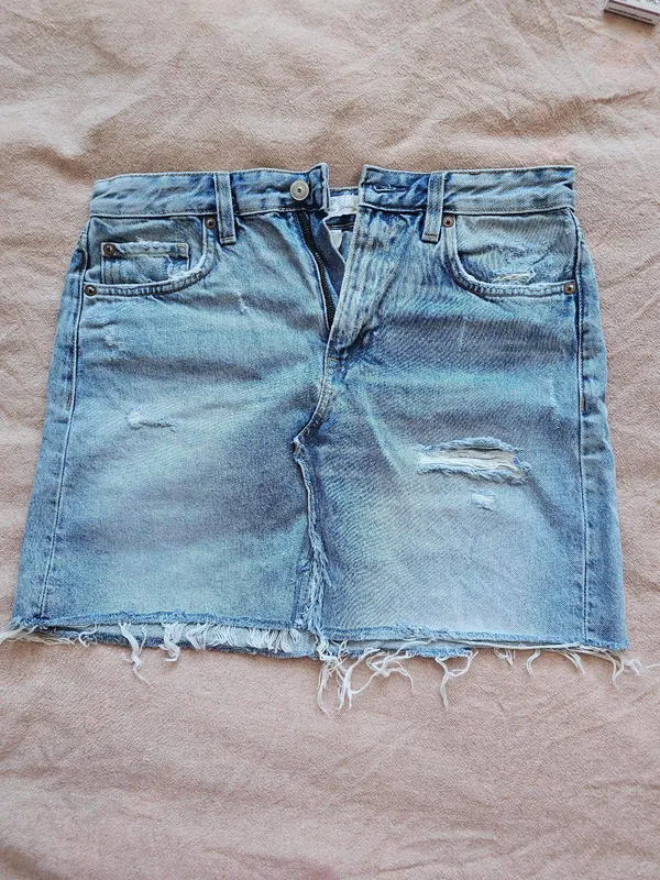 High waisted y2k jeans mini skirt - Size US8/EUR38
