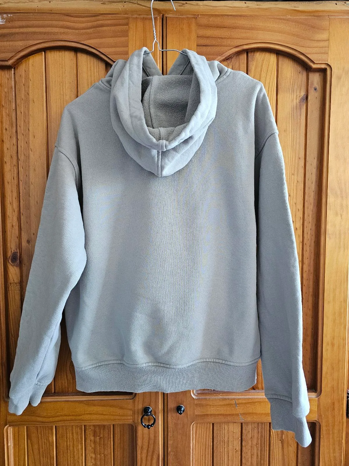 Women's White fox Grey Hoodie Size S/M — photo 2