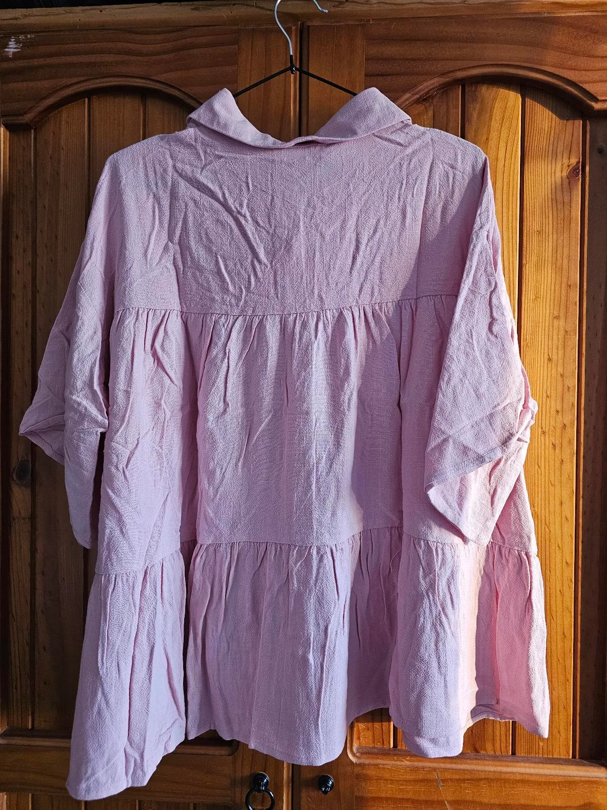 Rose pink Linen Lux Top Size 14 – photo 5
