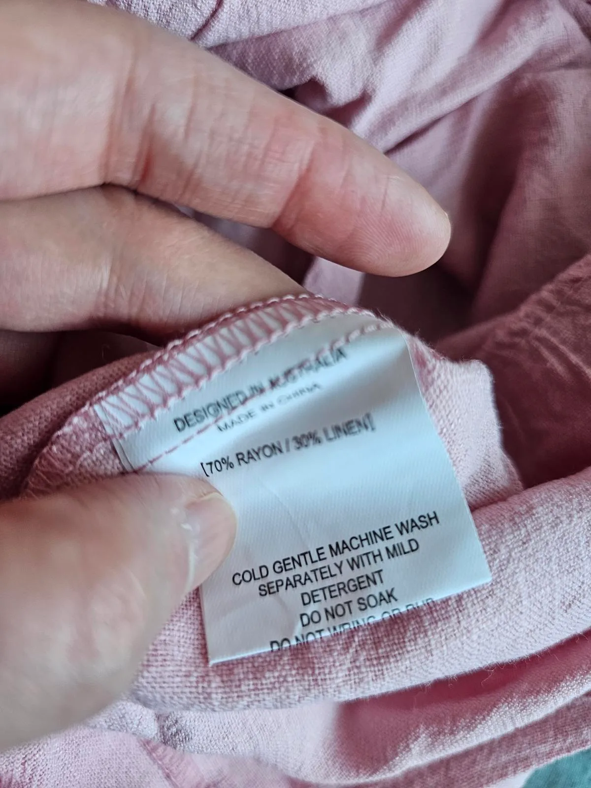 Rose pink Linen Lux Top Size 14 – photo 9