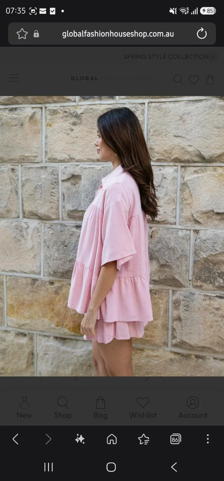Rose pink Linen Lux Top Size 14 – photo 2