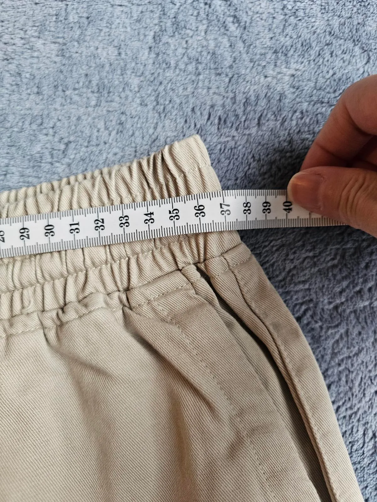 Straight Natural Color Pants - Size S – photo 5