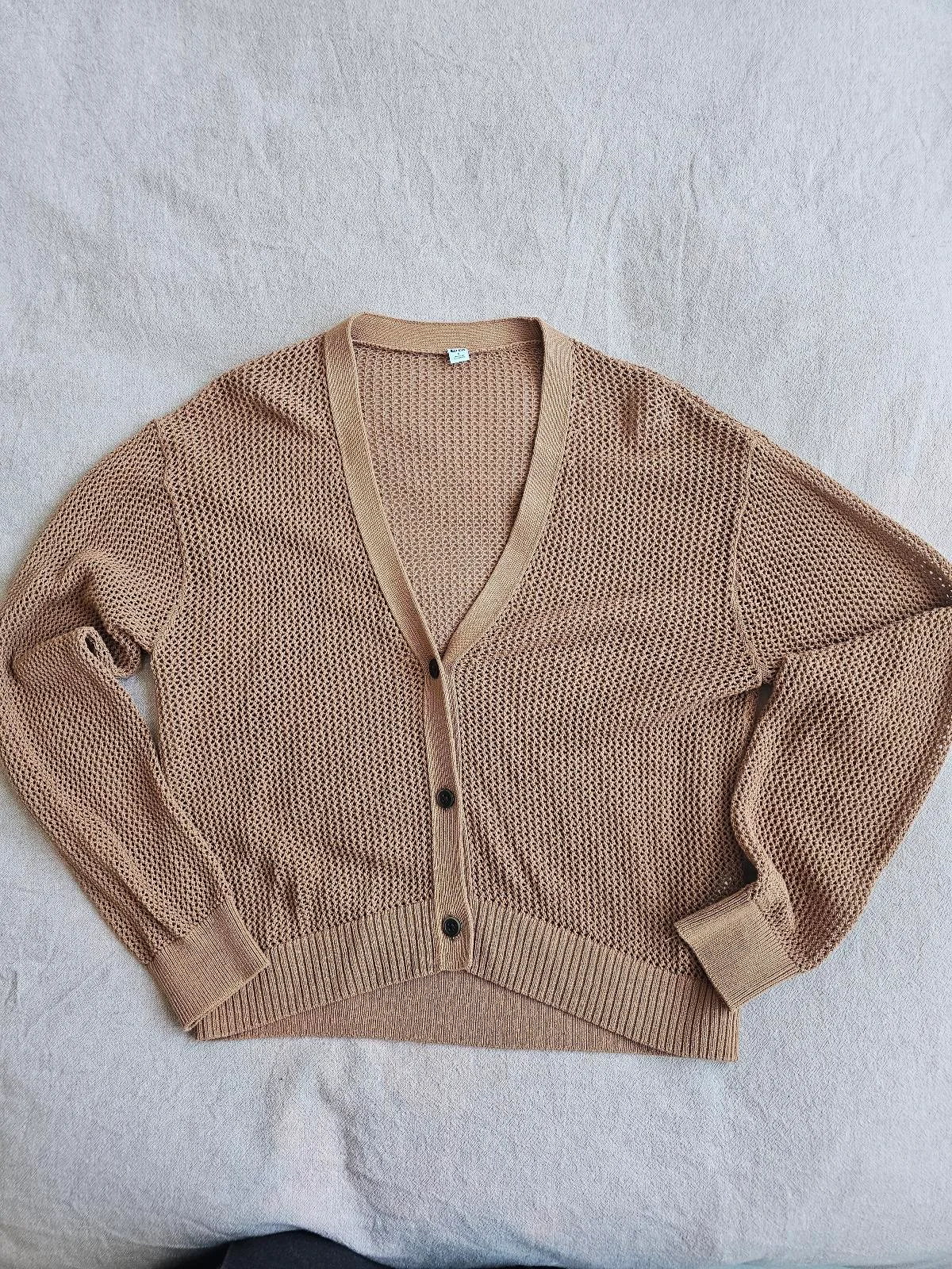 Uniqlo mesh brown cardigan size S – photo 3