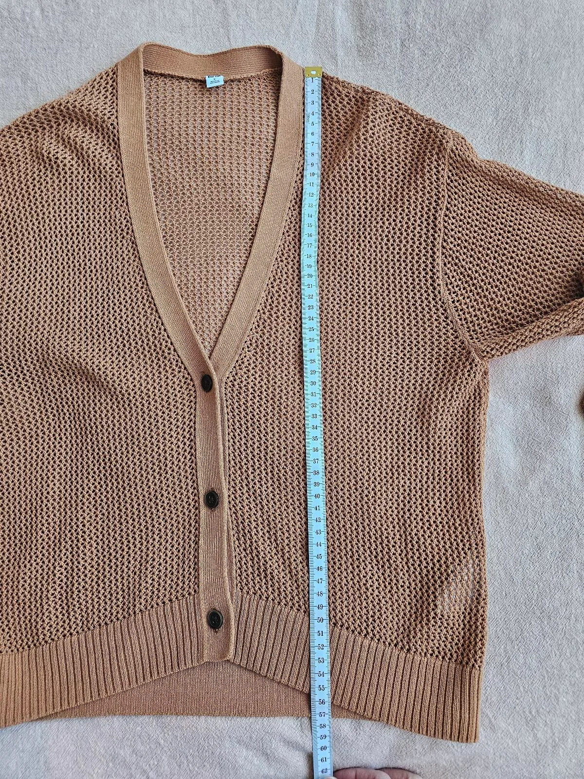 Uniqlo mesh brown cardigan size S – photo 5