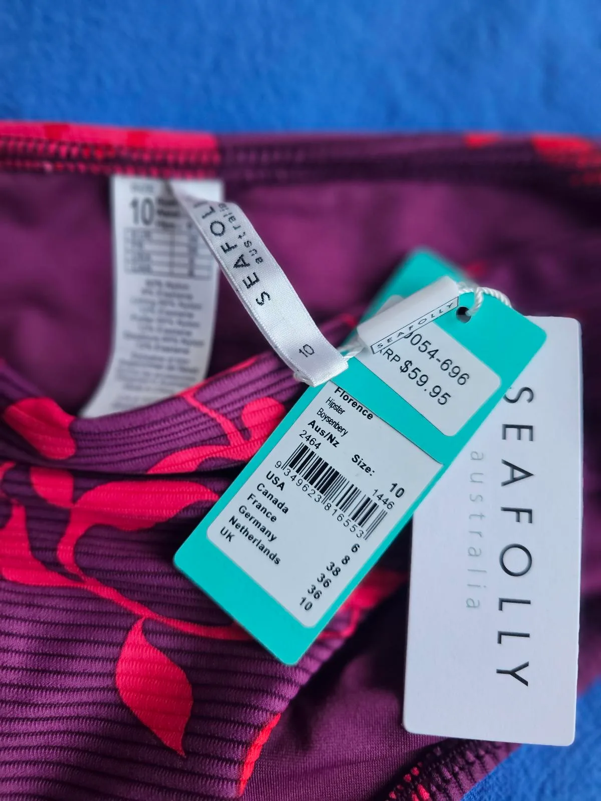 2pieces Seafolly Bikini set Boysenberry Size 10 – photo 6