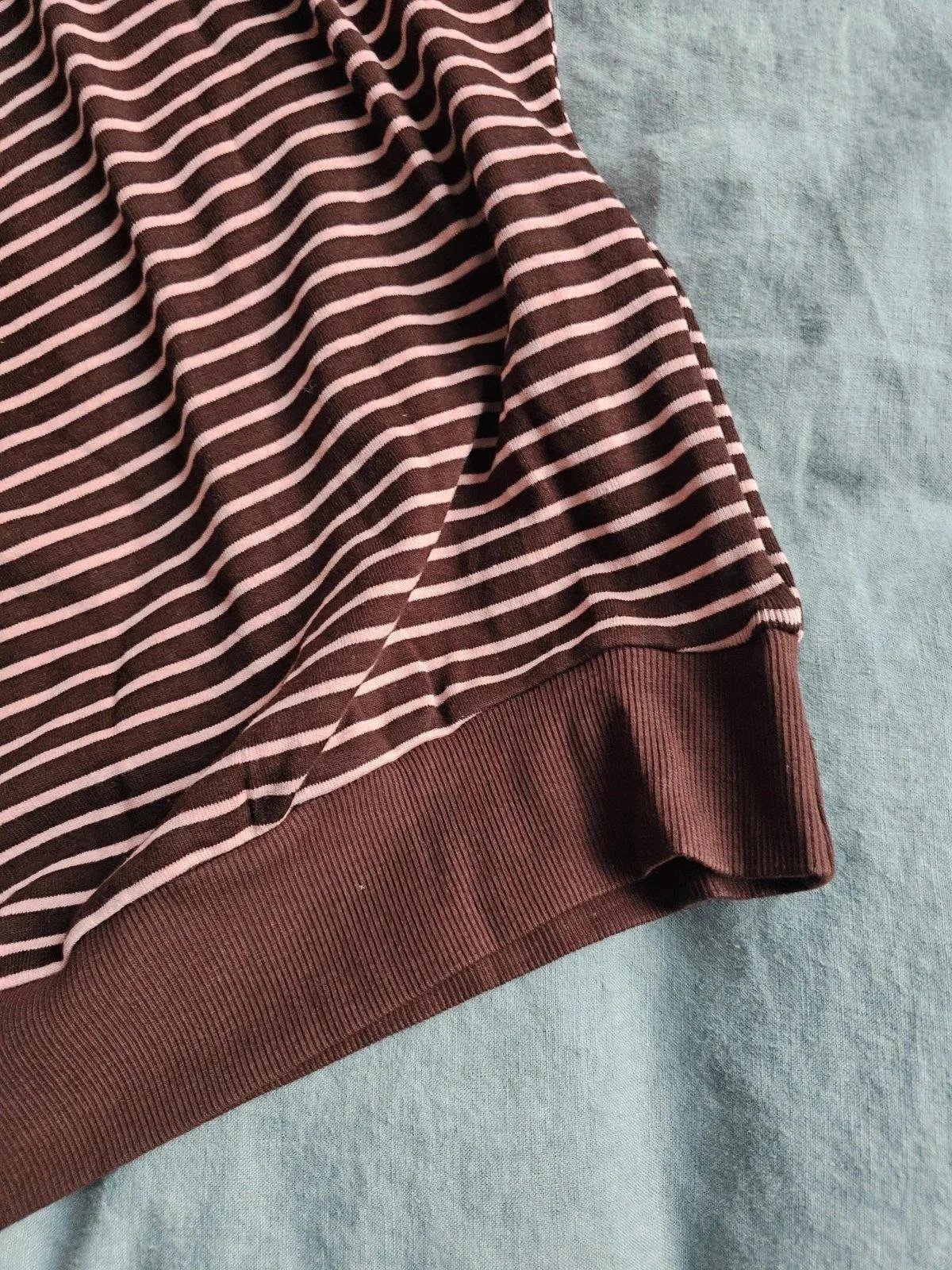 Chocolate Pink Stripes Boat Neck Size 8 (would fit 10) — photo 5