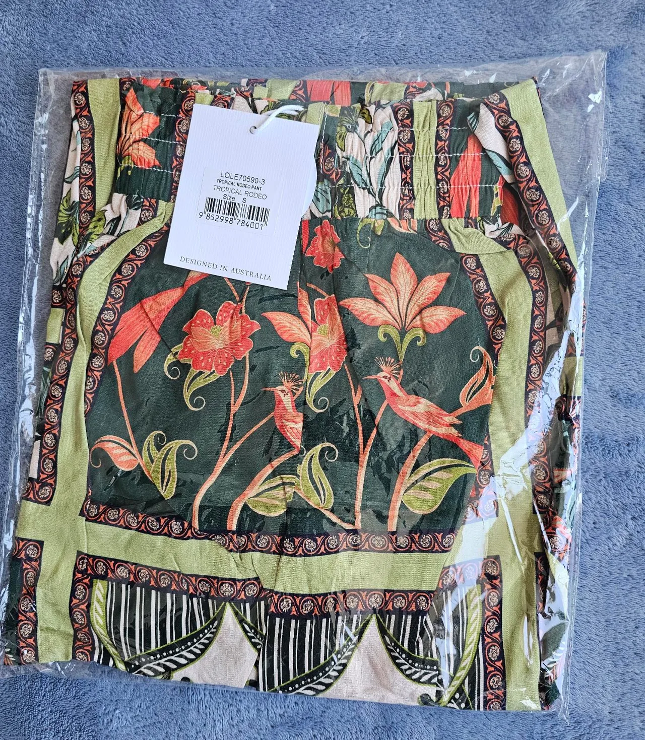 Tropical Wide Leg Pants Size S – photo 8