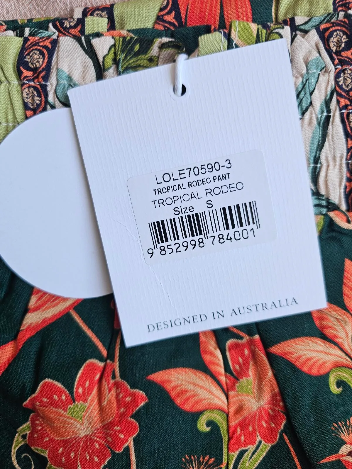 Tropical Wide Leg Pants Size S – photo 5