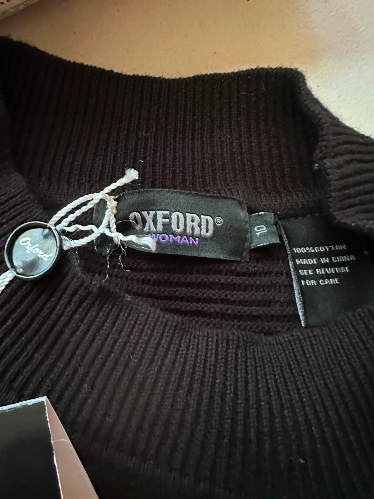 ladies turtleneck black vest. Oxford. Size 10. BNWT. — photo 7