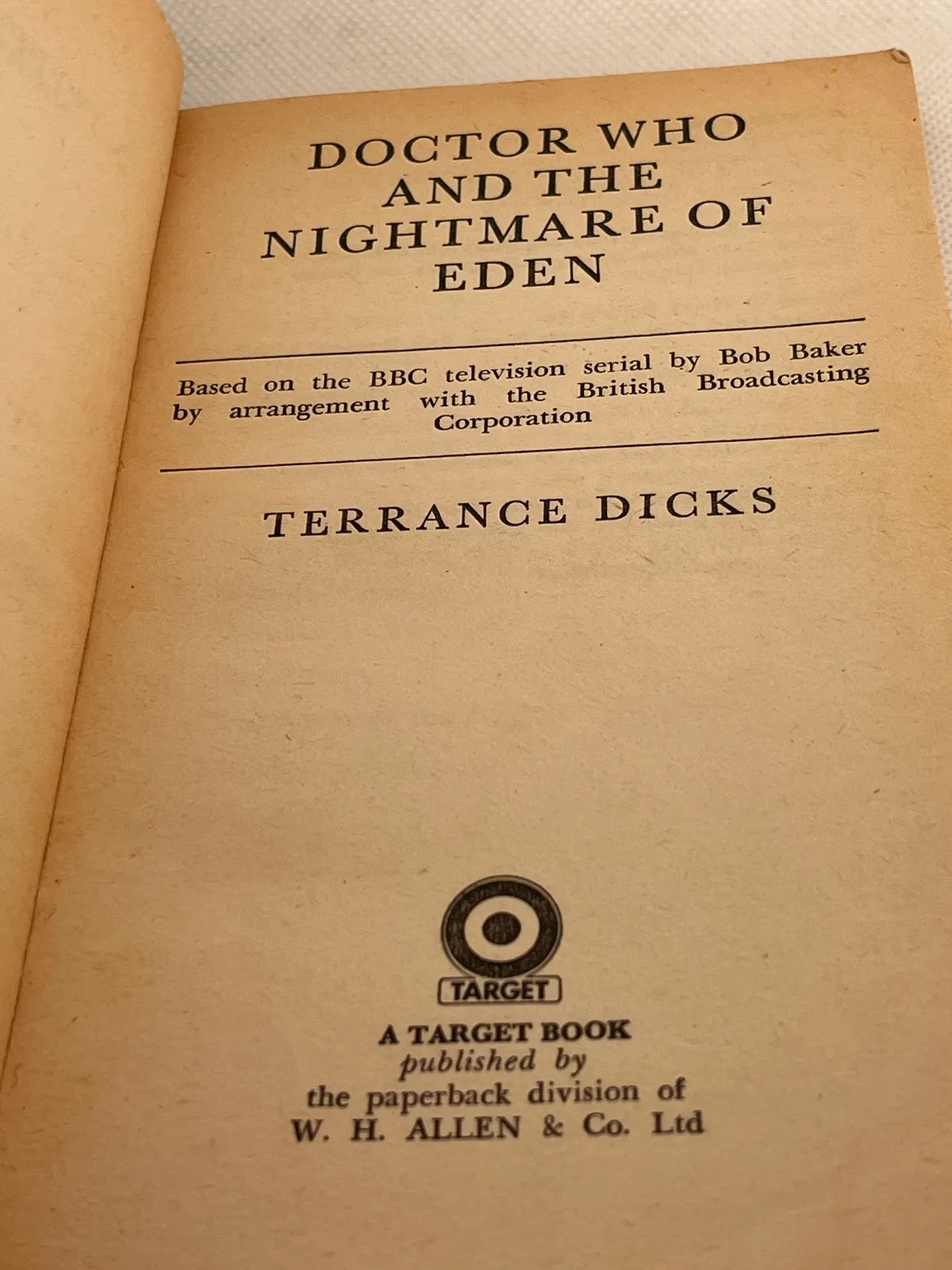 doctor who - nightmare of eden terrance dicks paperback w h allen 1980 vintage – photo 6