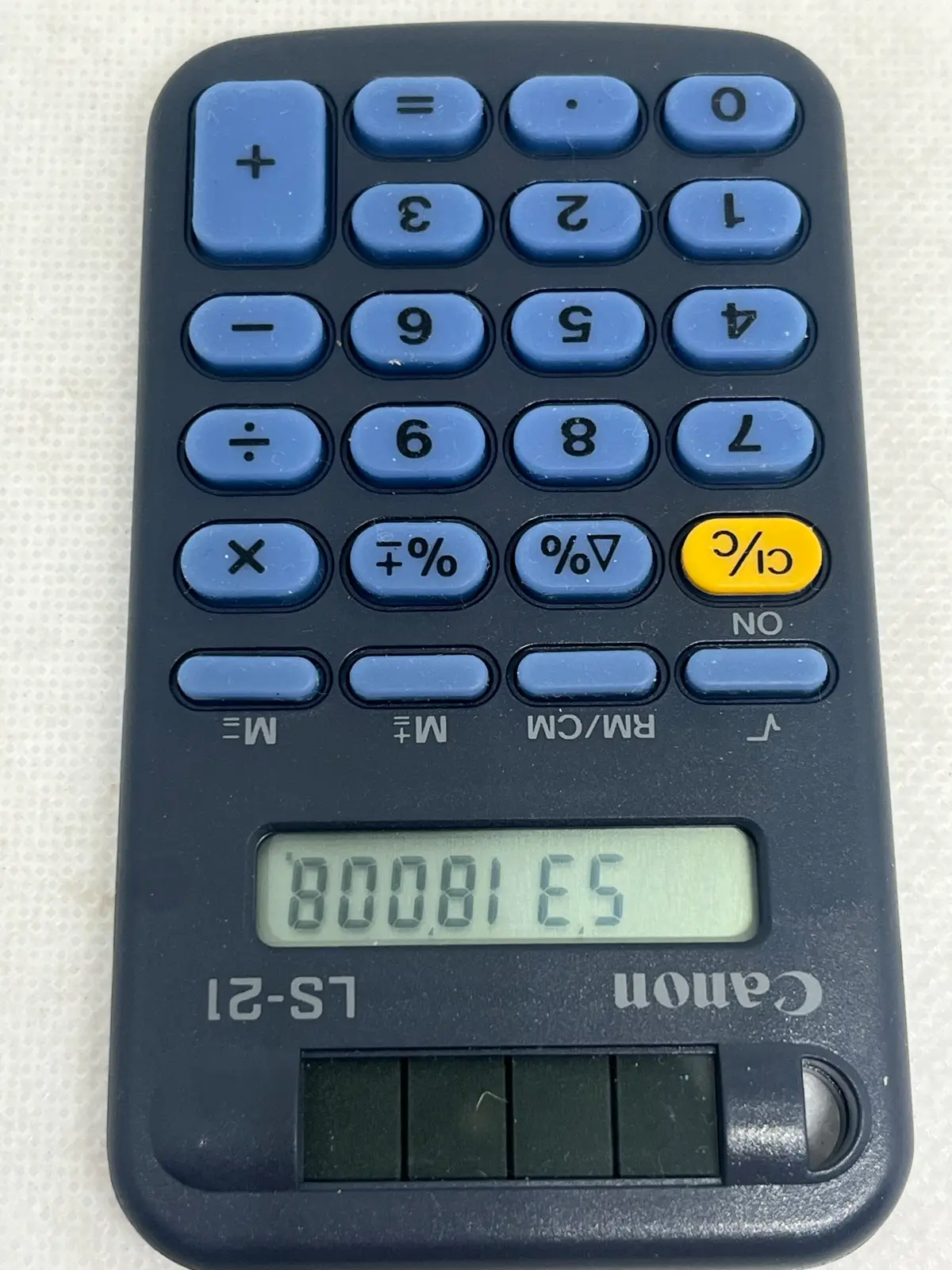 Canon LS-21 Basic Handheld Solar LCD Electronic Calculator Plastic Regular Keys – photo 3