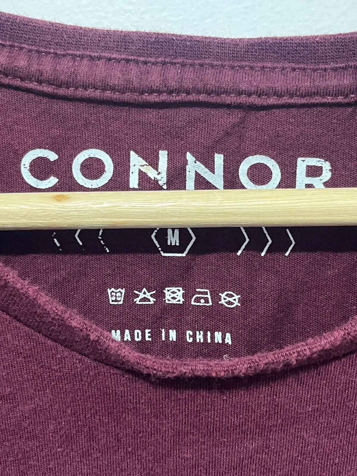 Connor Mens Burgundy Graphic City Crew Neck Short Sleeve Cotton T-Shirt Size M – photo 2
