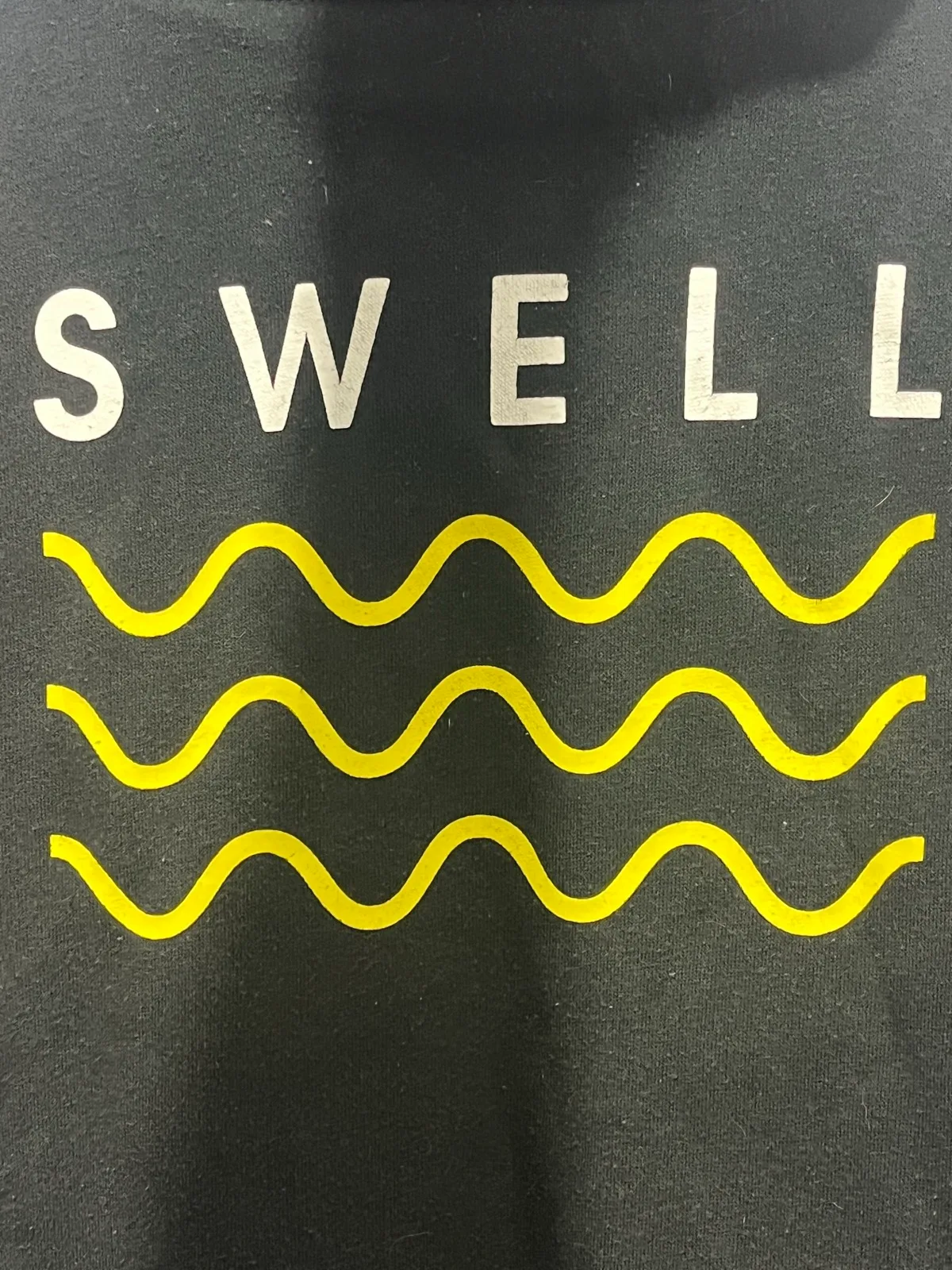Swell Black Pullover Hoodie Logo Print Hood Pockets Drawstring Size 12 – photo 6