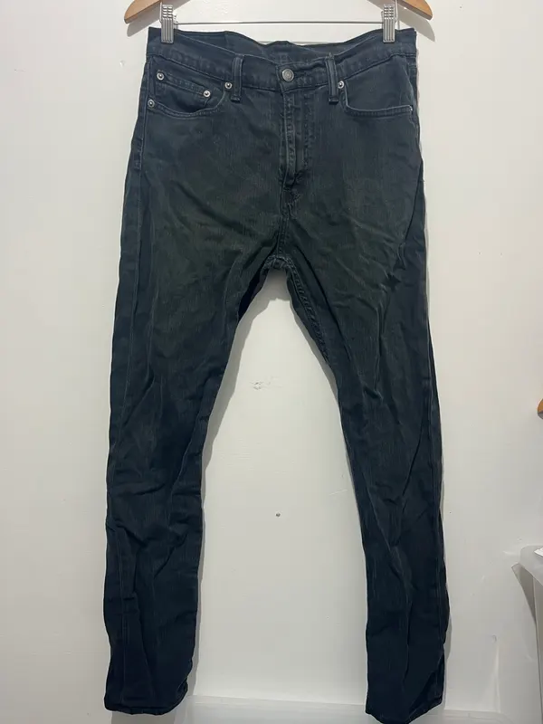 Levi's 511 Men's Slim Fit Denim Jeans 32x32- Black Dark Wash 5-Pocket