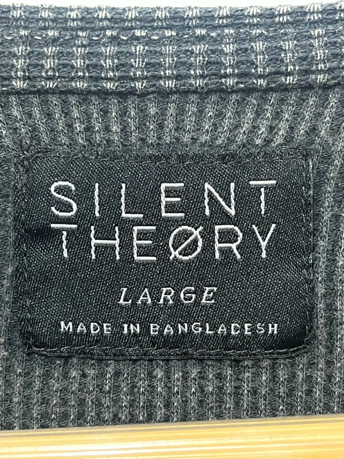Men’s Silent Theory Grey Long Sleeve Thermal Top Size Large — photo 4