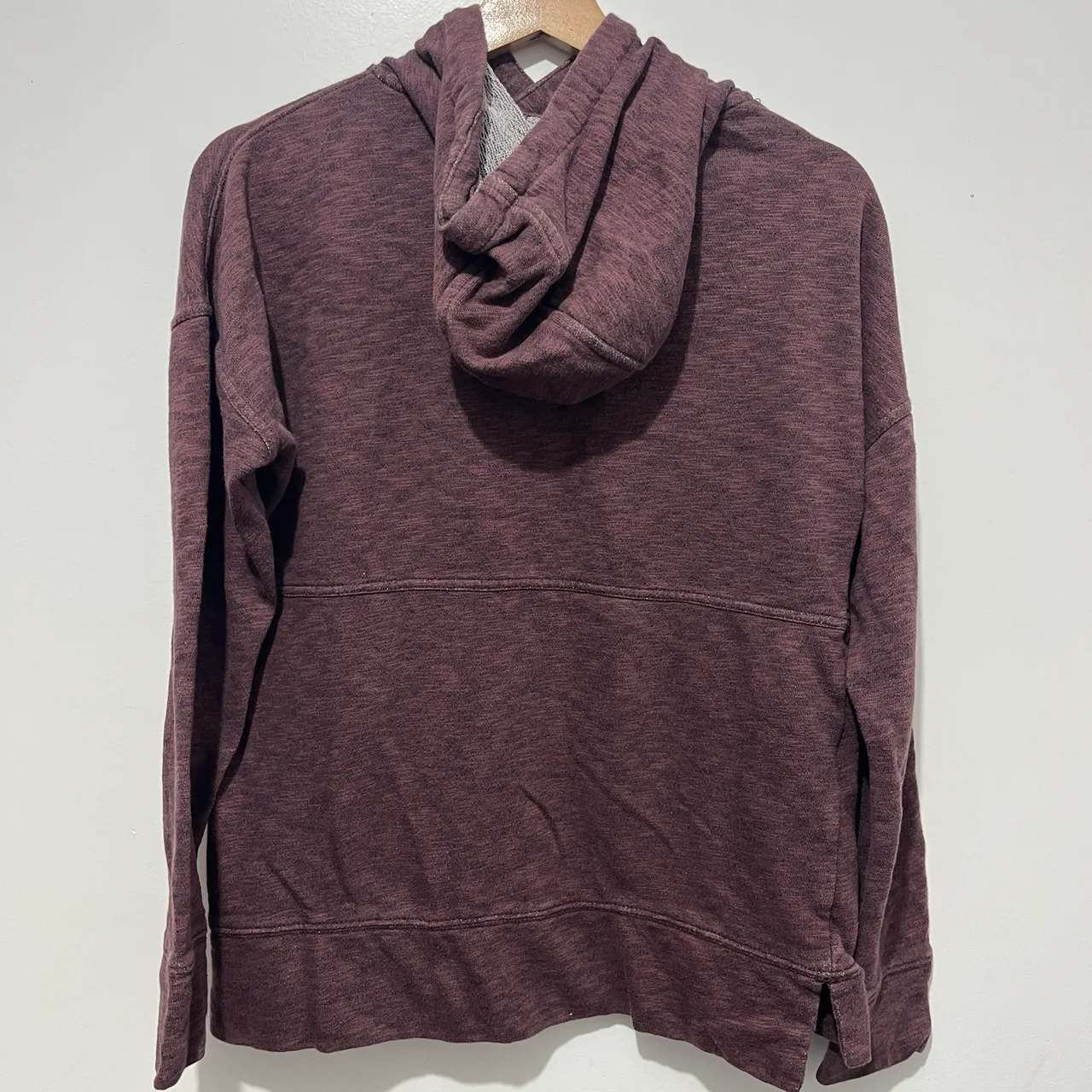 Carhartt Purple Relaxed Fit Pullover Fleece Hoodie Logo Pockets Size XS – photo 4