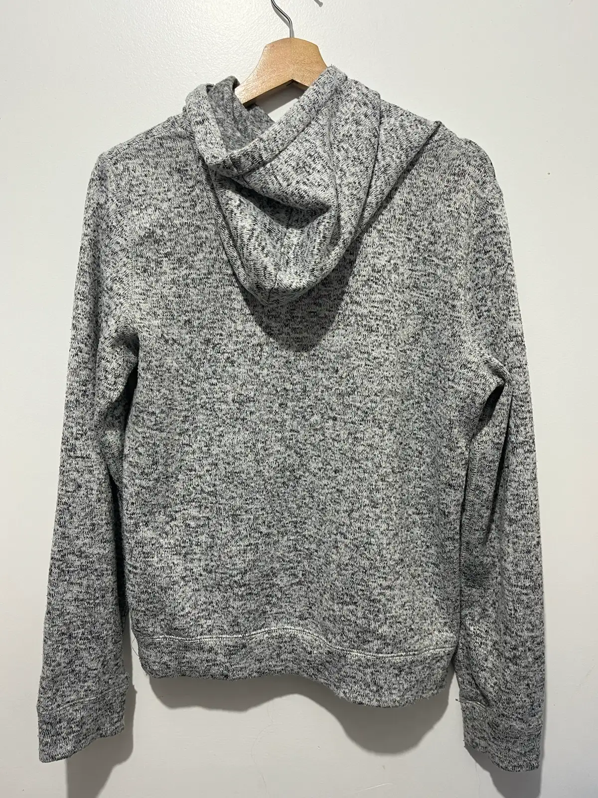 Ripcurl Women’s Grey Marled Pullover Hoodie Logo Drawstring Hooded Knit – photo 2
