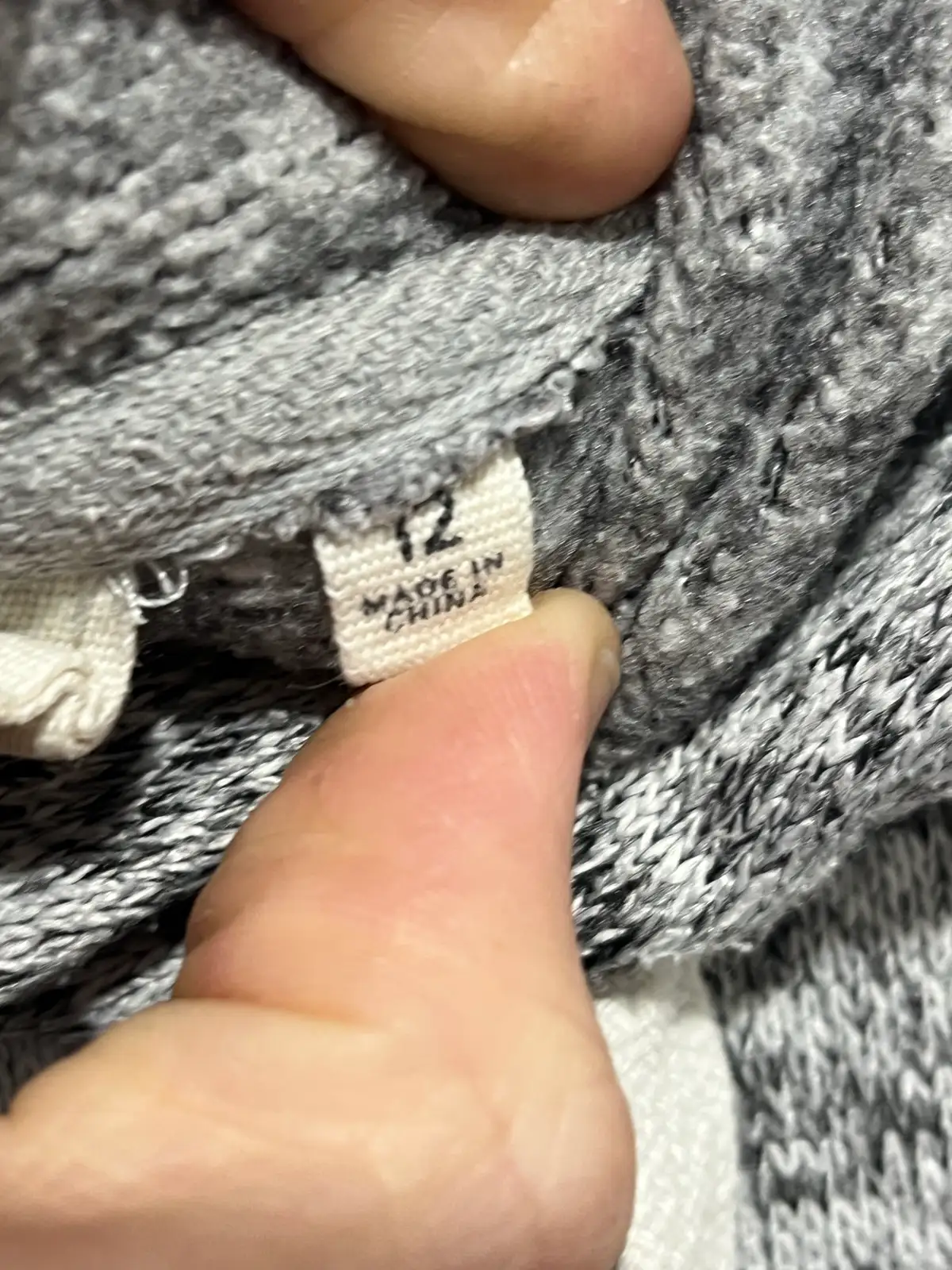 Ripcurl Women’s Grey Marled Pullover Hoodie Logo Drawstring Hooded Knit – photo 5