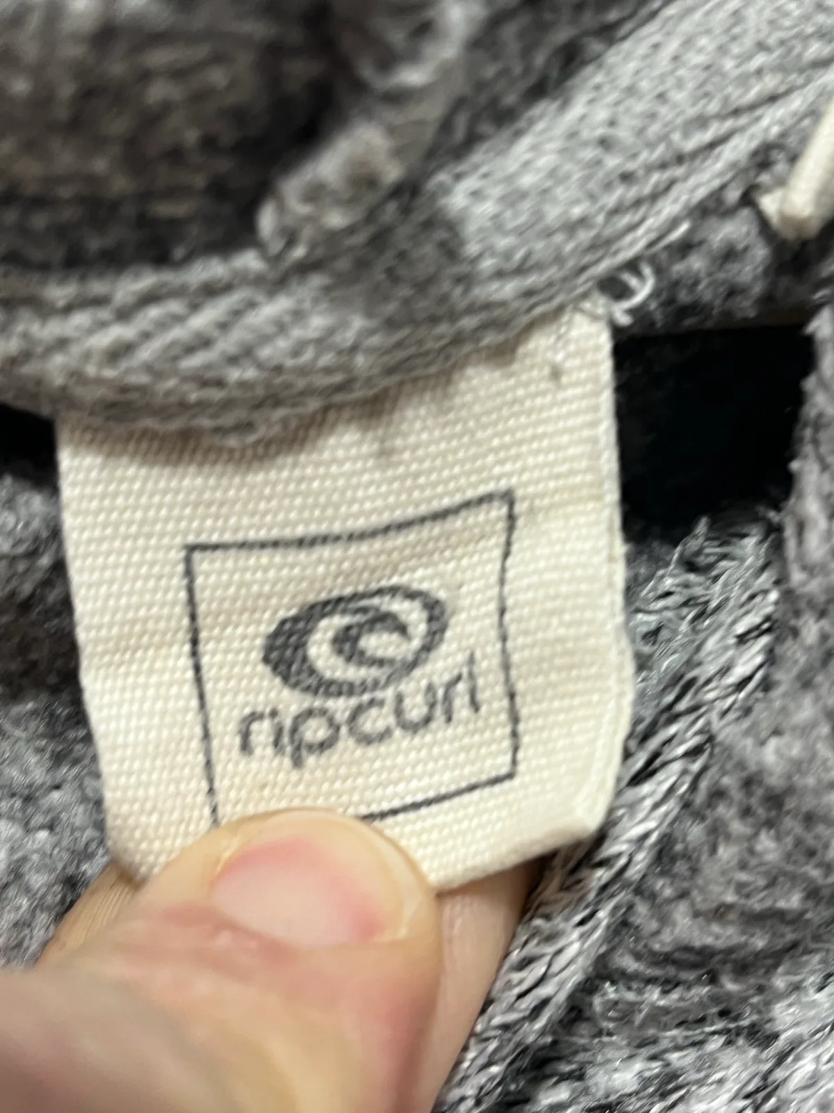 Ripcurl Women’s Grey Marled Pullover Hoodie Logo Drawstring Hooded Knit – photo 4