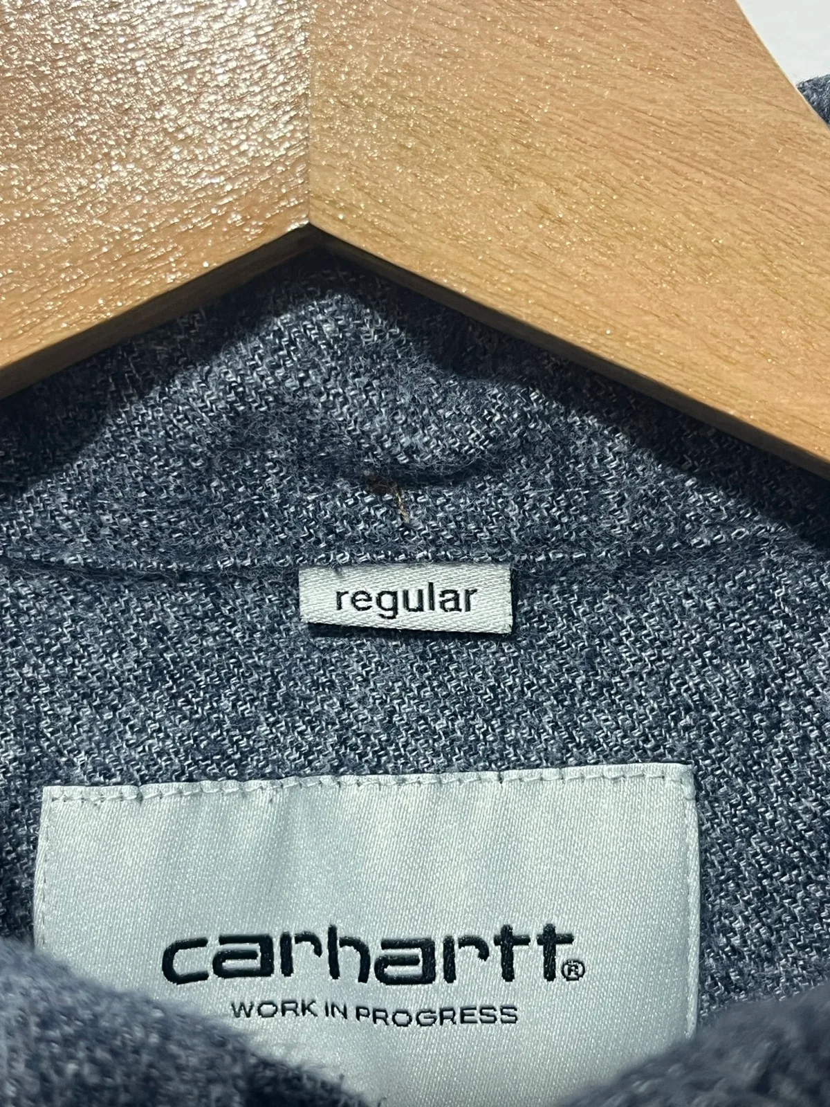 Carhartt WIP L/S Cram Shirt Mens Regular Fit Button-Down Grey Cotton S – photo 4