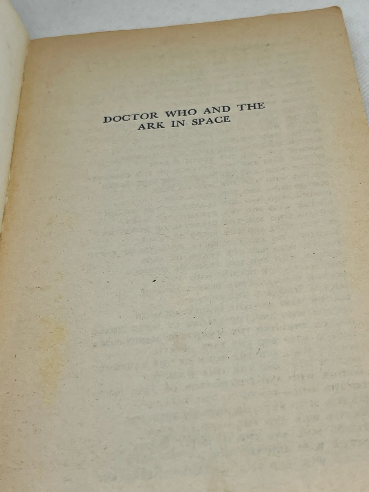 Doctor Who and the Ark in Space Ian Marter paperback 1977 W.H. Allen 2nd imp – photo 4