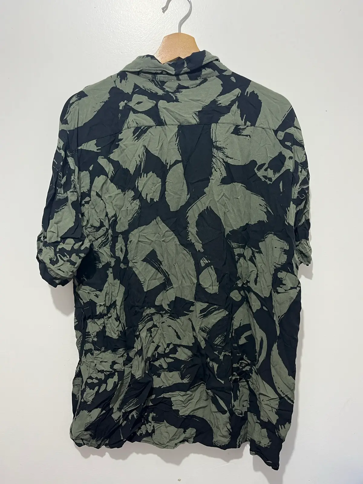 Connor Classic Fit Mens Button Up Short Sleeve Point Collar Floral 2XL – photo 2