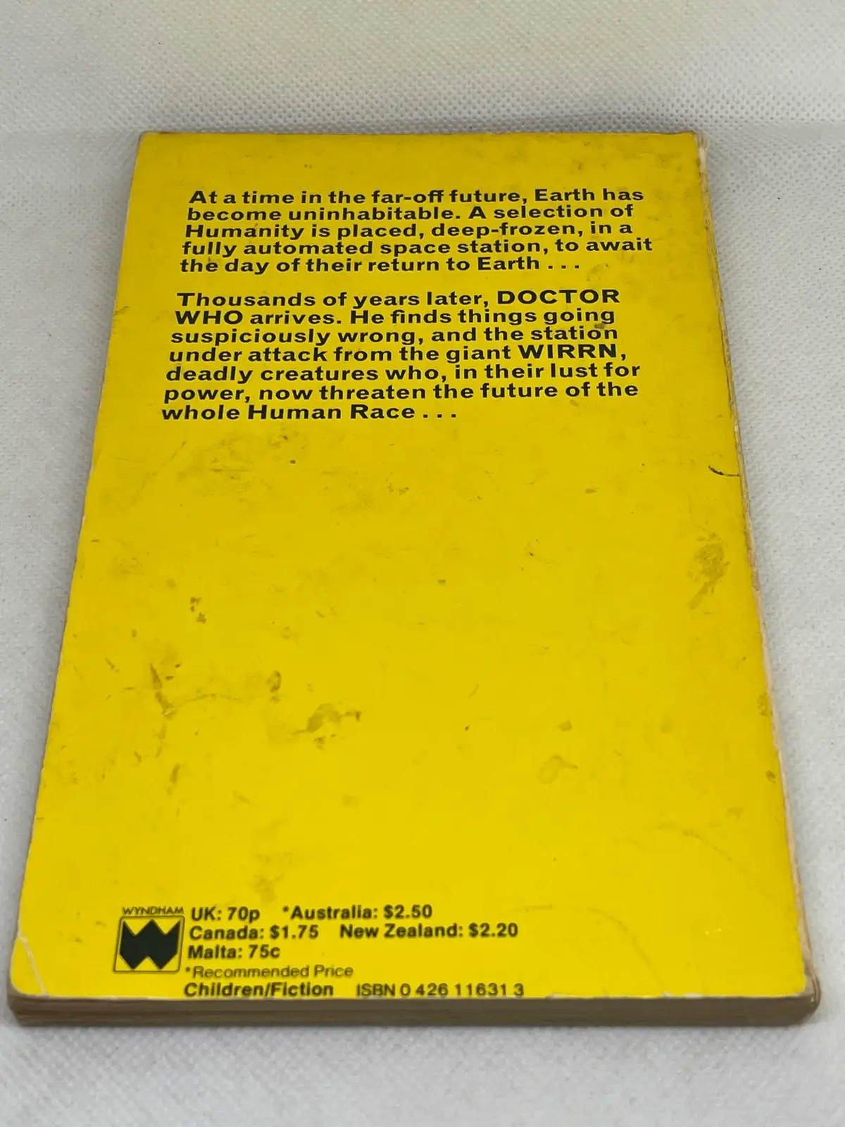 Doctor Who and the Ark in Space Ian Marter paperback 1977 W.H. Allen 2nd imp – photo 2