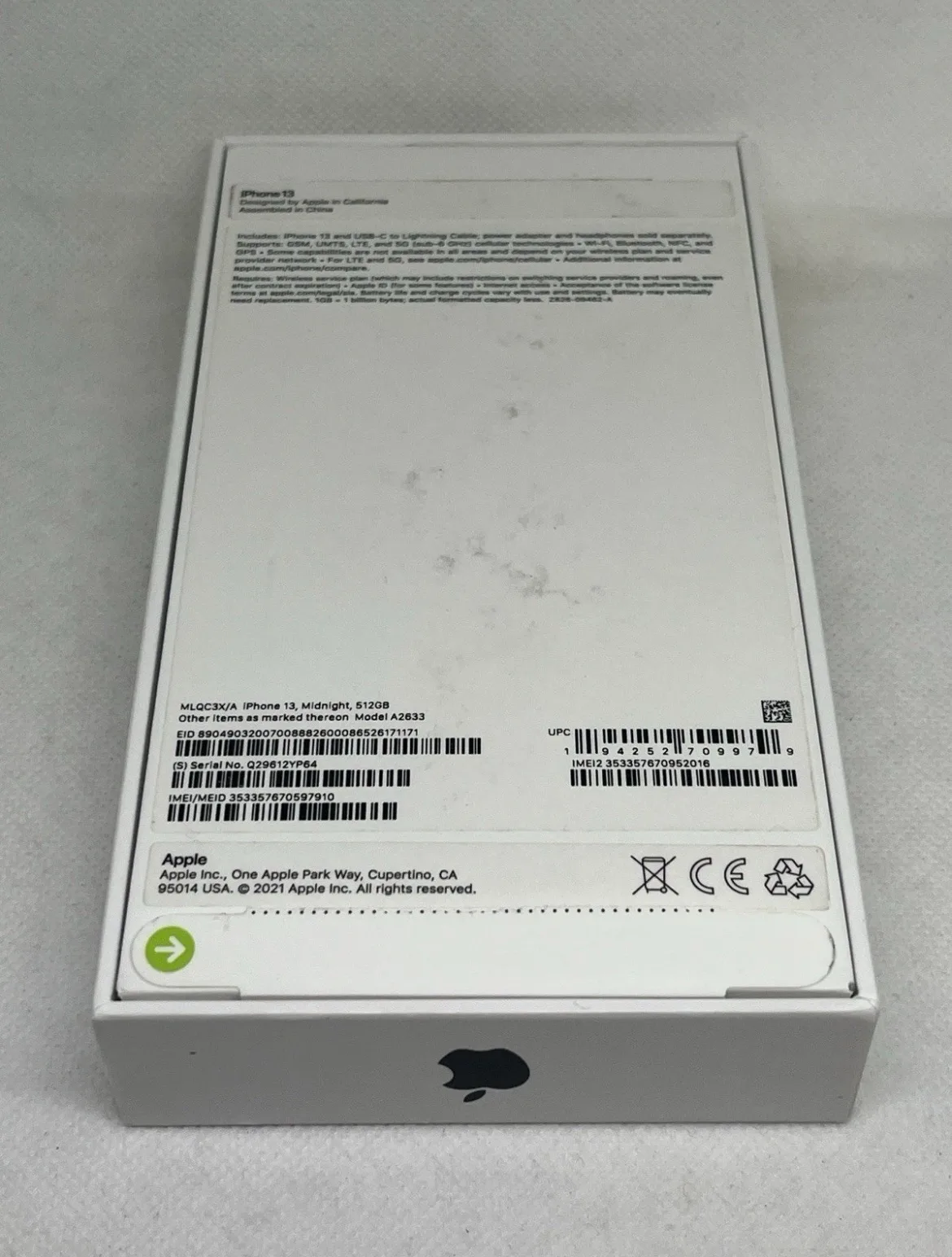 Apple iPhone 13 Midnight 512GB - *EMPTY BOX ONLY* No phone included — photo 2