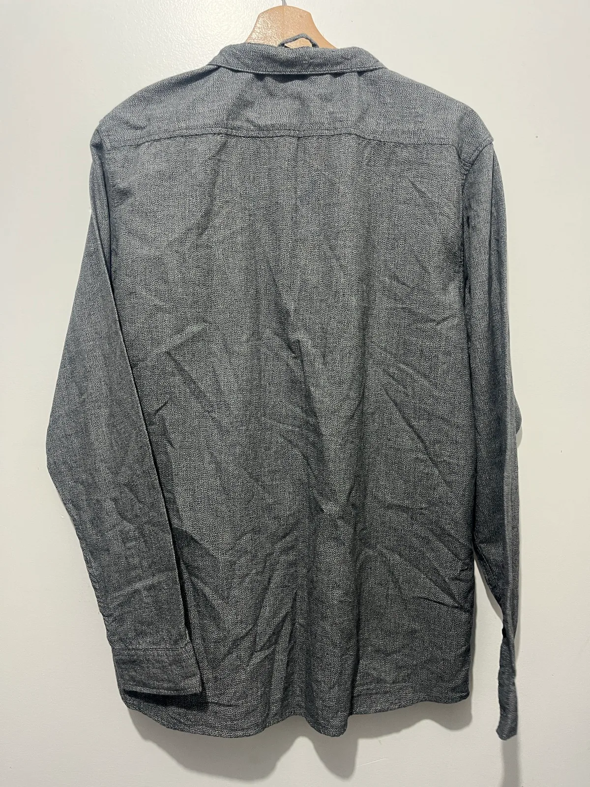Firetrap Mens Button Up Long Sleeve Point Collar Pocket Shirt Grey Size M – photo 2
