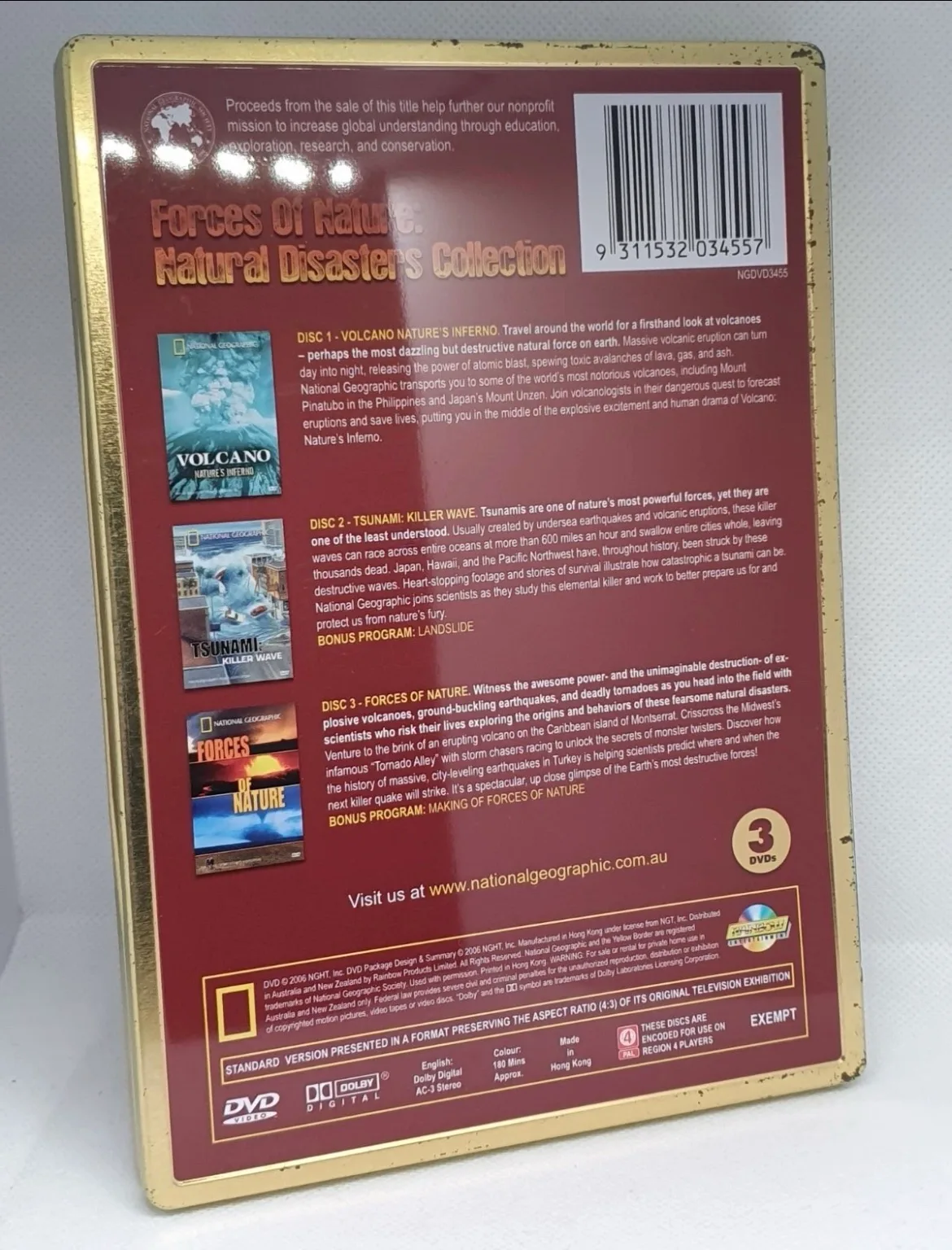 FORCES OF NATURE - NATURAL DISASTERS COLLECTION S/BOOK - DVD 3 DISCS - R4 — photo 3
