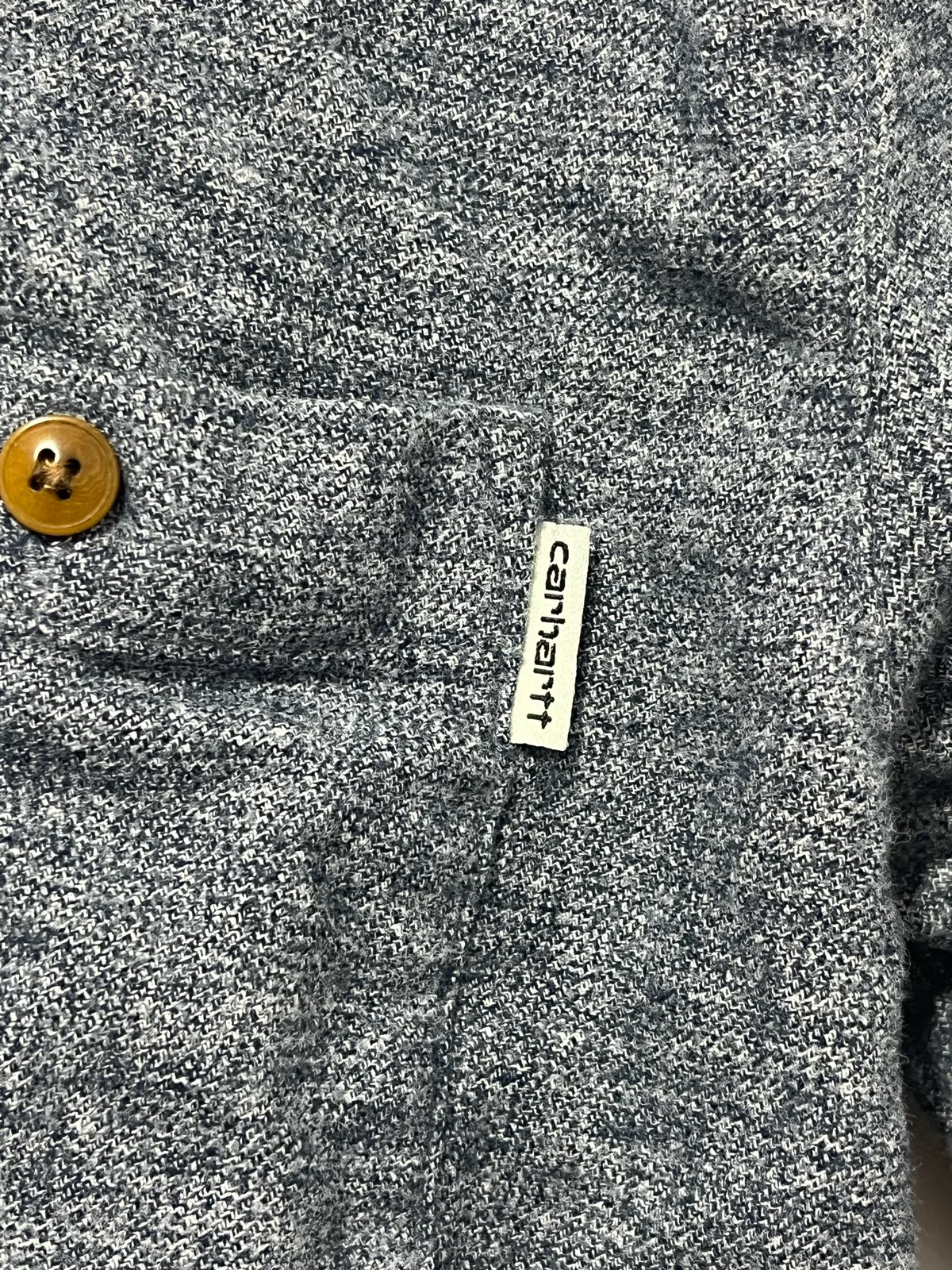 Carhartt WIP L/S Cram Shirt Mens Regular Fit Button-Down Grey Cotton S – photo 3
