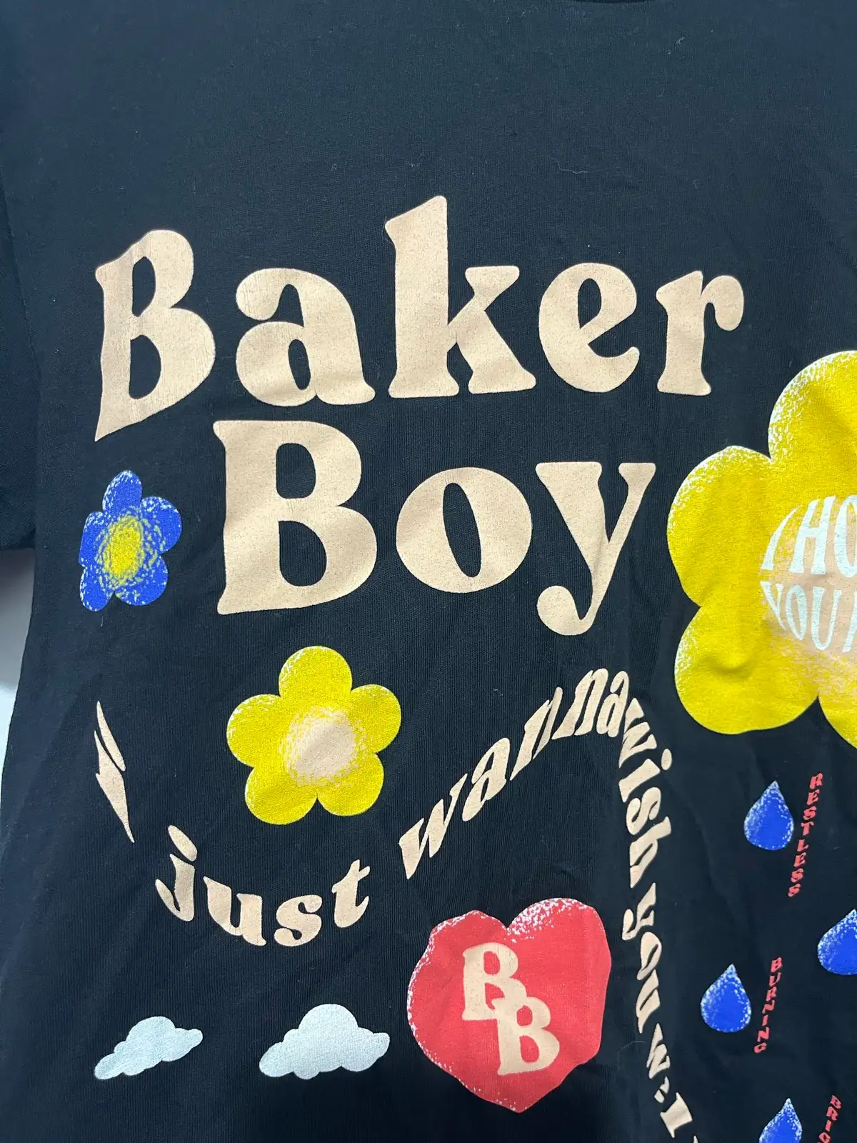 Baker Boy Black Crew Neck T-Shirt Size S Official Merch Bernard Fanning – photo 4