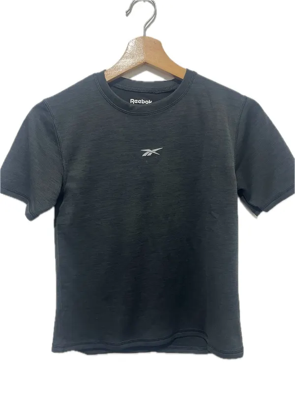 Reebok Black Crew Neck Short Sleeve T-Shirt Chest 73cm 10 - 11 Years