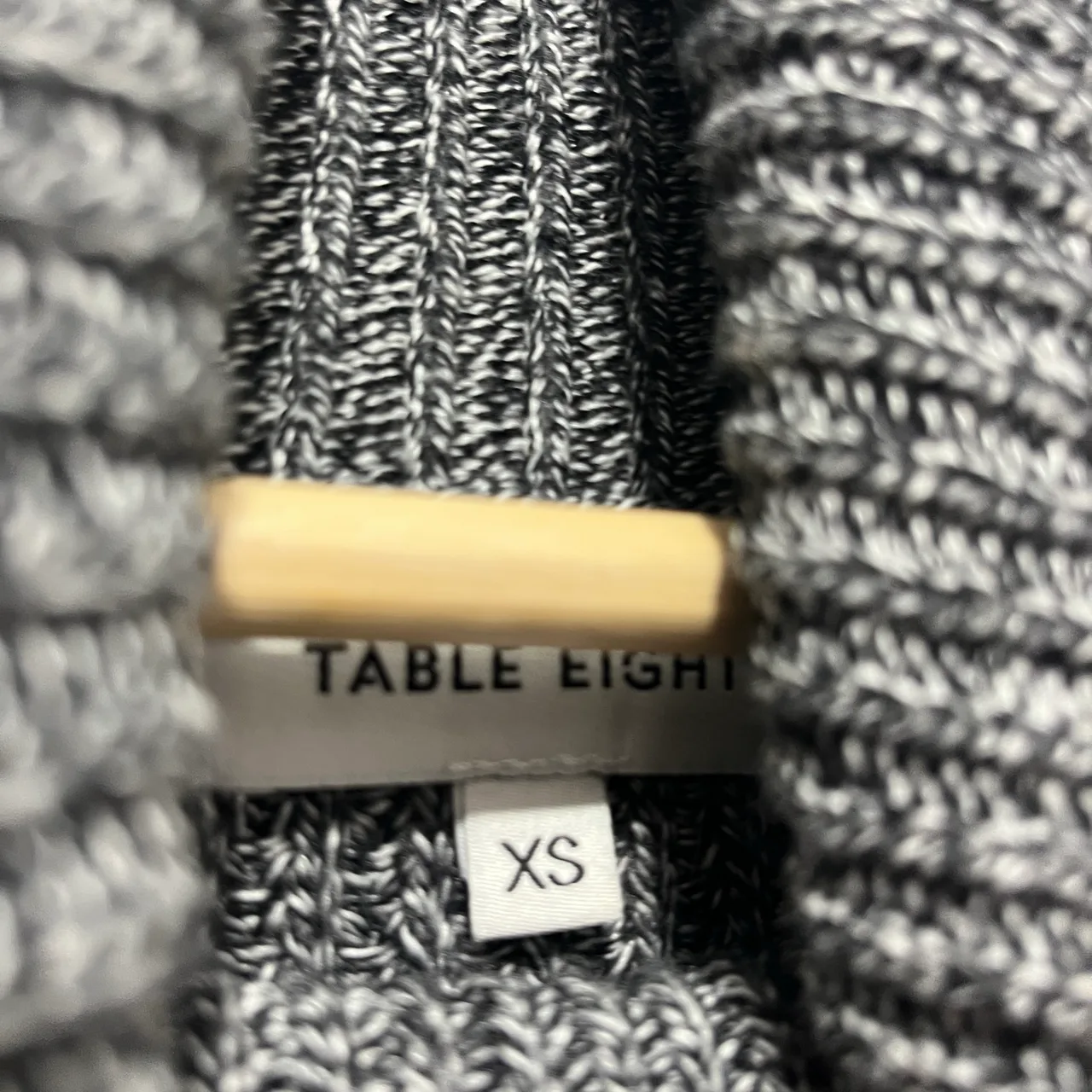 Table Eight Womens Sweater Dress XS Grey Knit Cowl Neck Short Sleeve Knee – photo 4