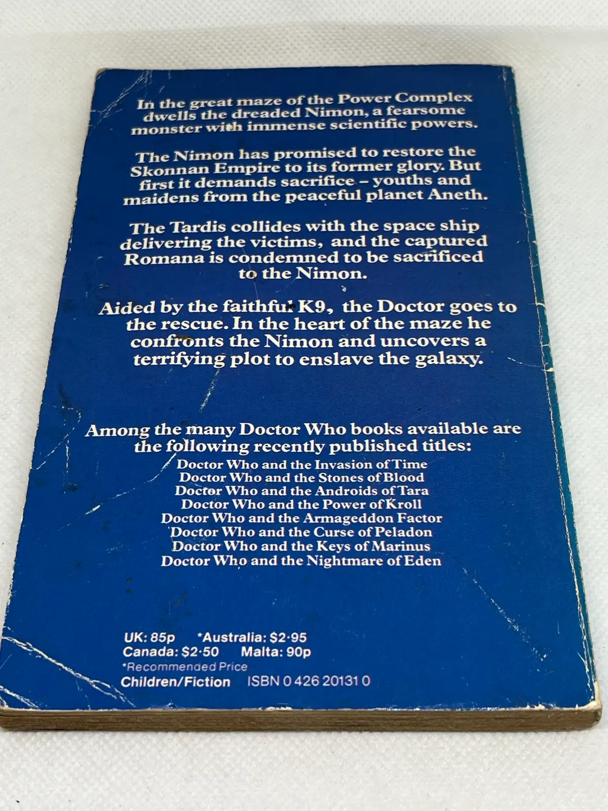 Doctor Who and the Horns Of Nimon by Terrance Dicks. Target Book (1980). – photo 2
