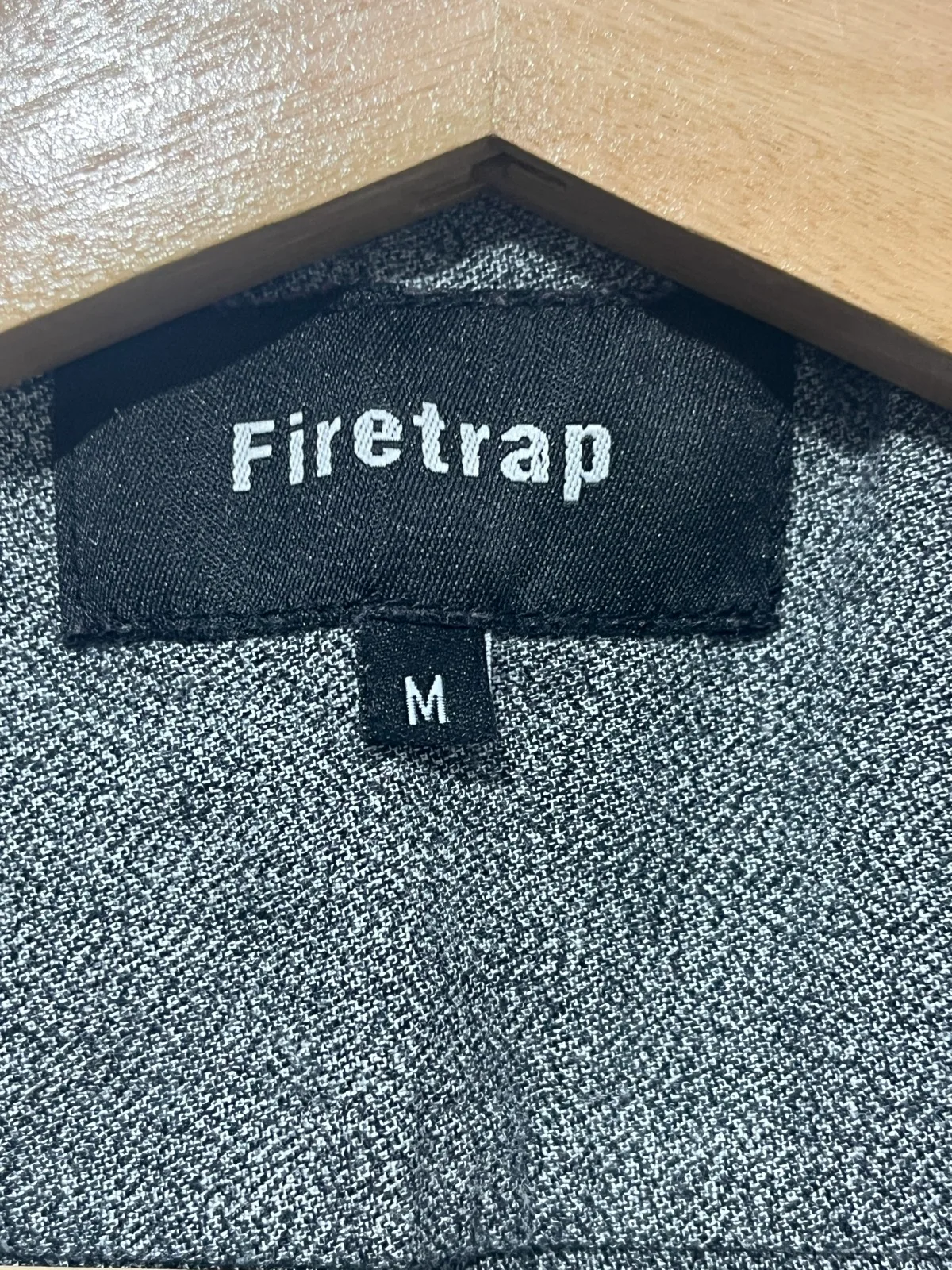 Firetrap Mens Button Up Long Sleeve Point Collar Pocket Shirt Grey Size M – photo 4
