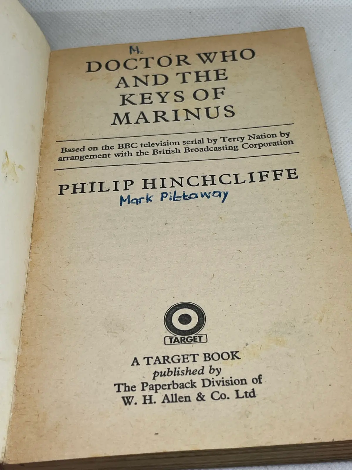 Doctor Who and the Keys of Marinus - Philip Hinchcliffe PB 1st Ed 1980 – photo 4