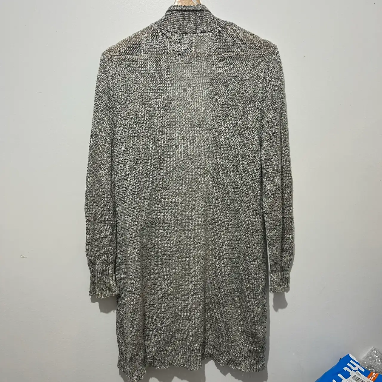 Cotton On Grey Knit Open Front Long Sleeve Cardigan Size S Regular – photo 2