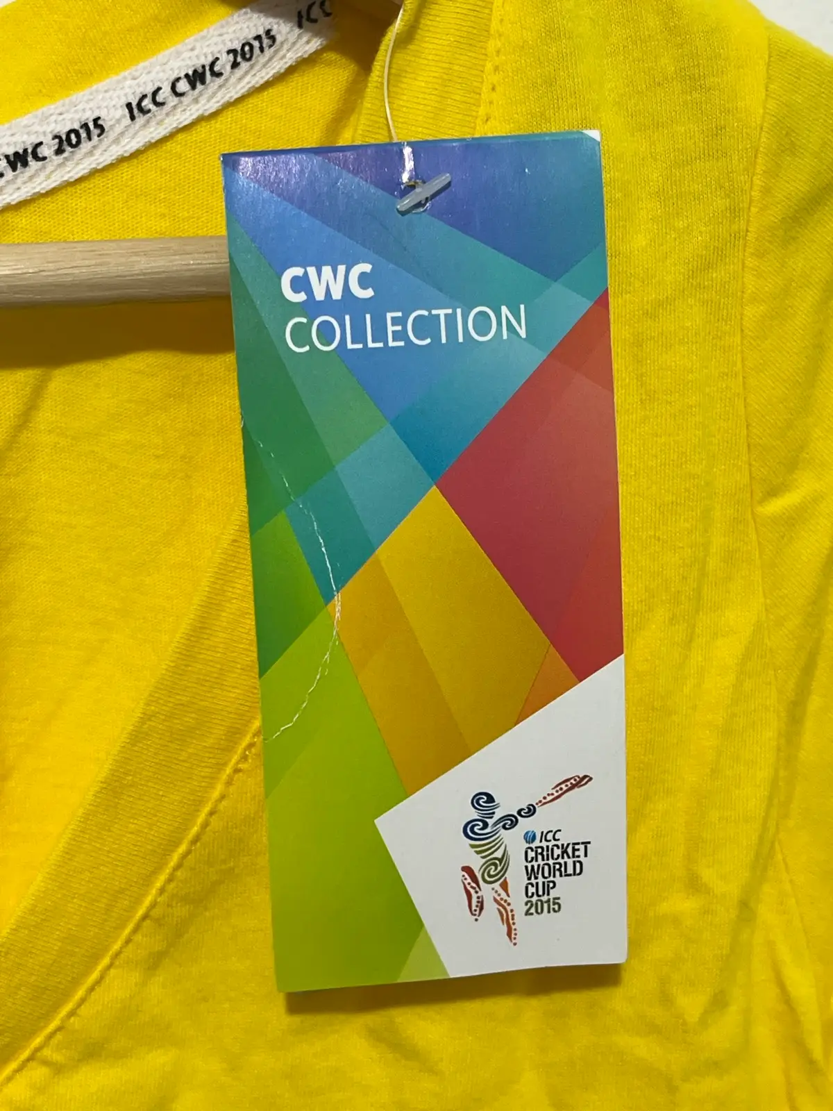 ICC Cricket World Cup 2015 Women's Graphic Tee T-Shirt Gold Size 10 Read Descrip – photo 8