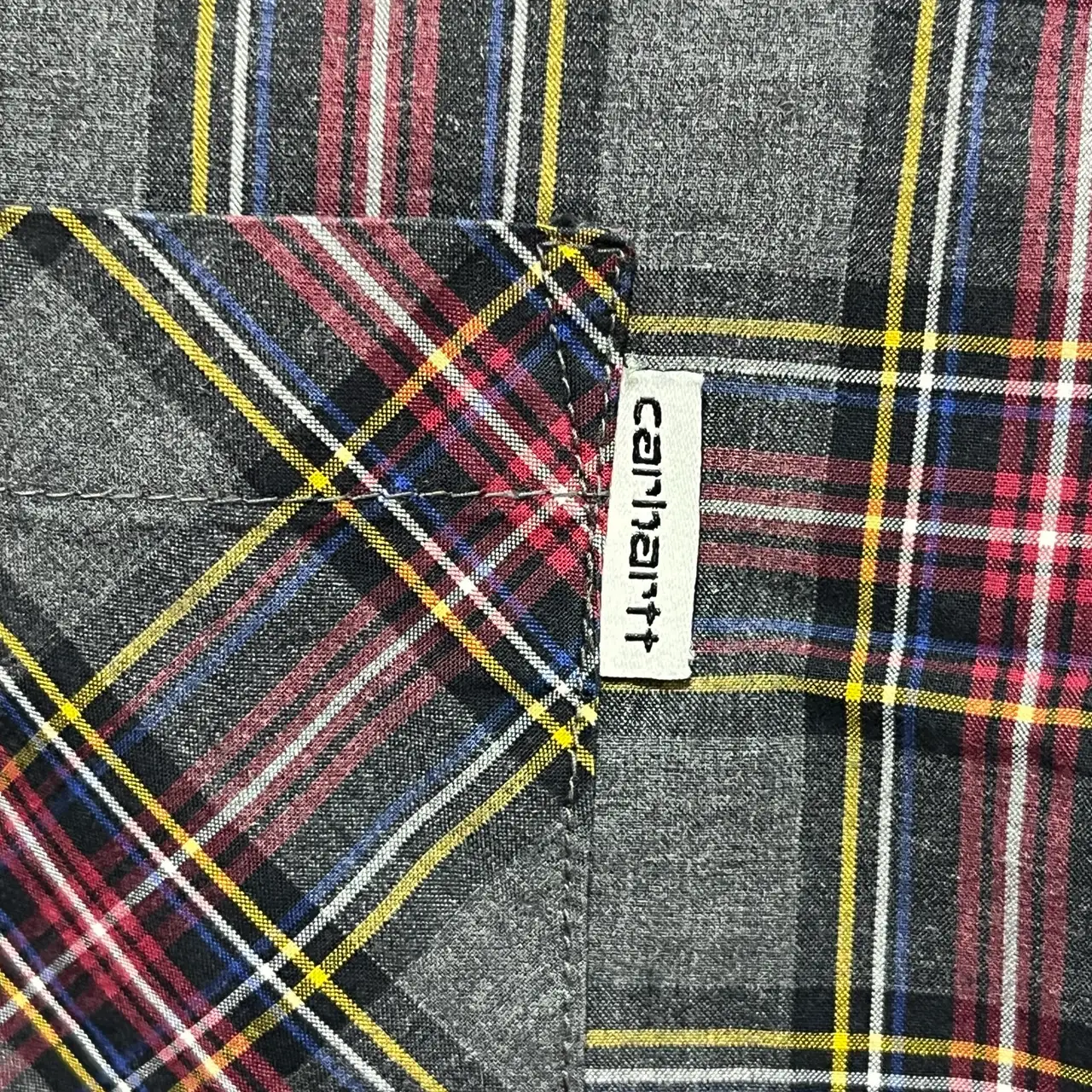 Carhartt WIP L/S Leroy Shirt Mens Button Up Long Sleeve Plaid Cotton S Grey – photo 3