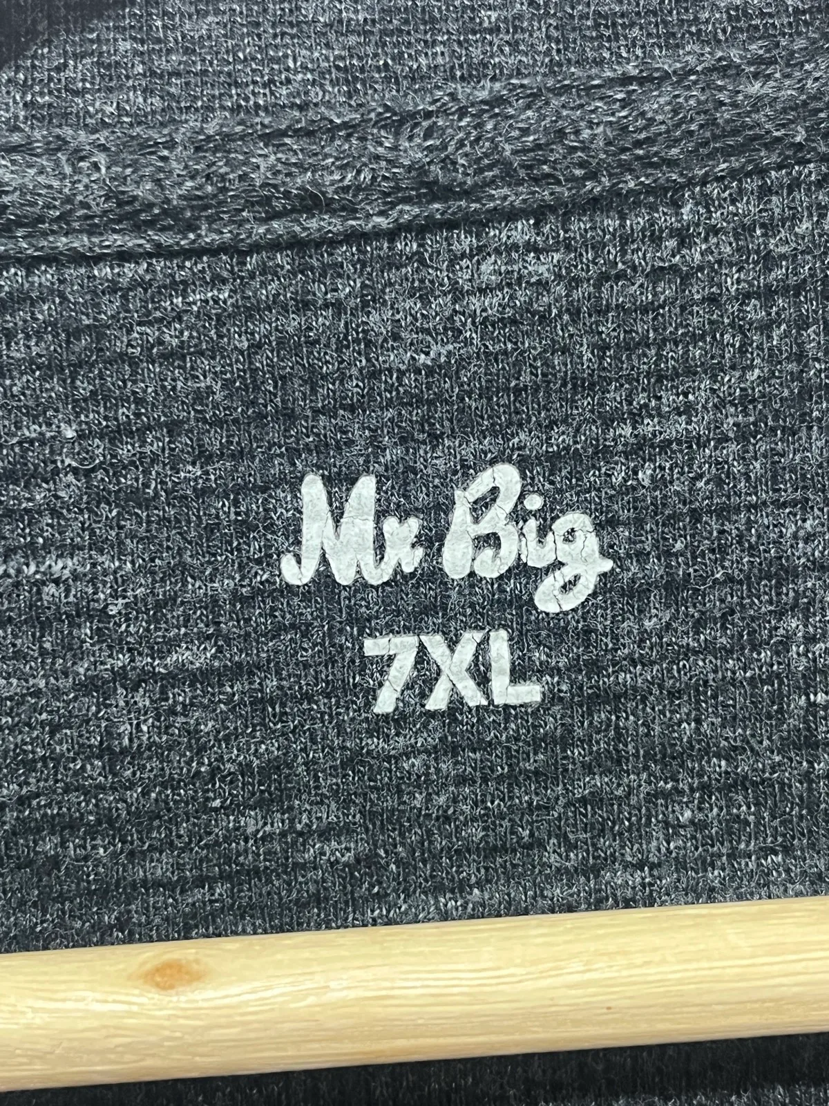 Mr Big Cotton Blend Knit Jumper Grey Henley Button Pullover Men’s 7XL – photo 3